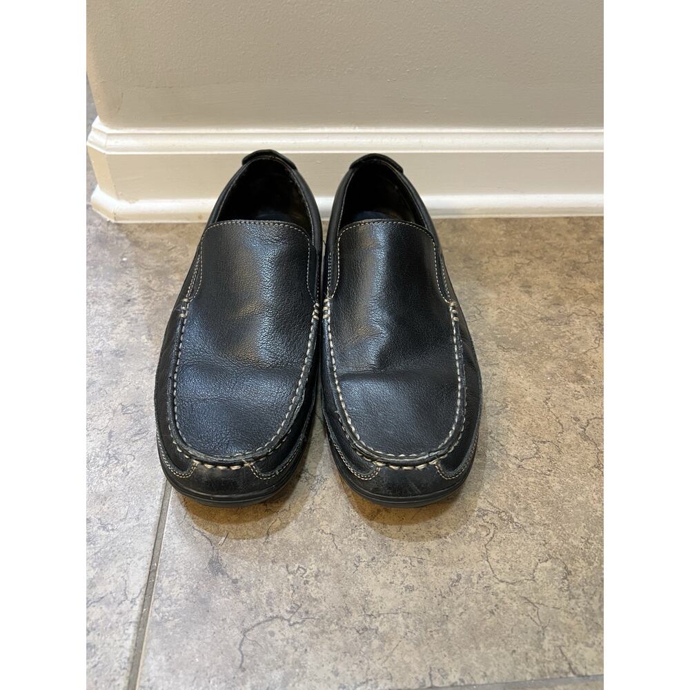 Cole Haan Loafer Mens Sz 11 Black Leather Tucker Venetian Driving Slip On C03557